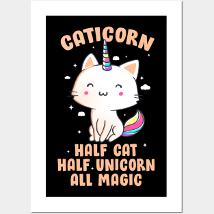 Caticorn Funny Cute Gift Posters and Art